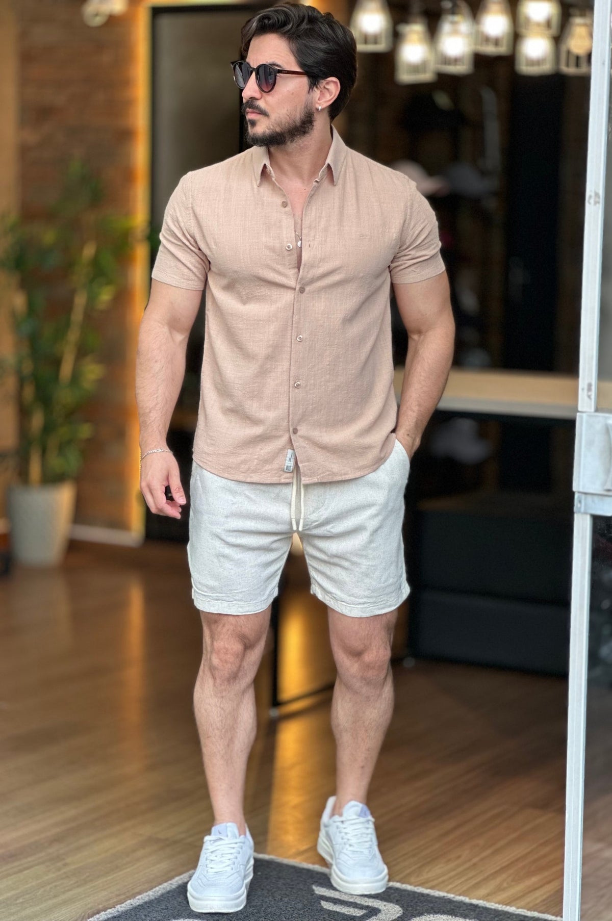 Camisa Flame Marrom Claro King&Joe