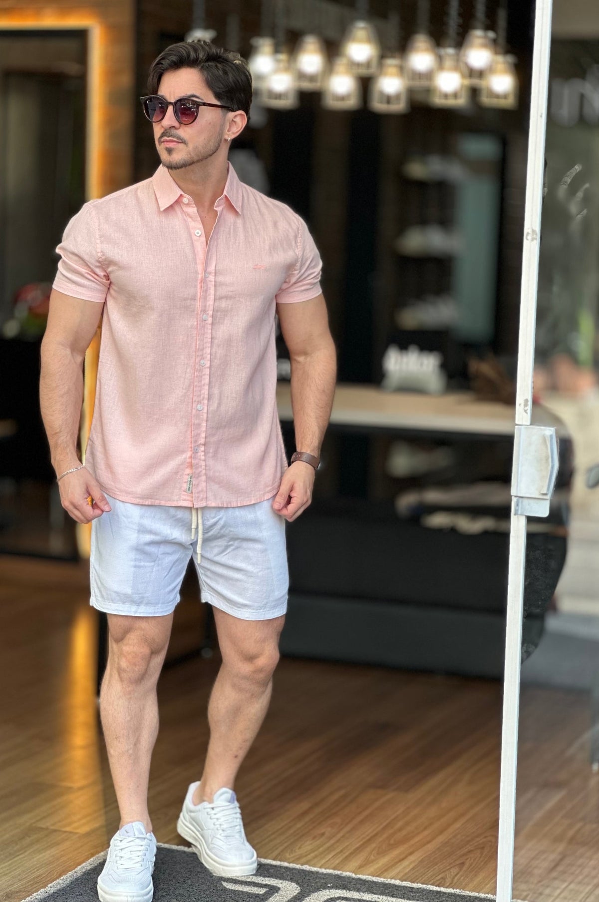 Camisa Flame Manga Curta King&Joe