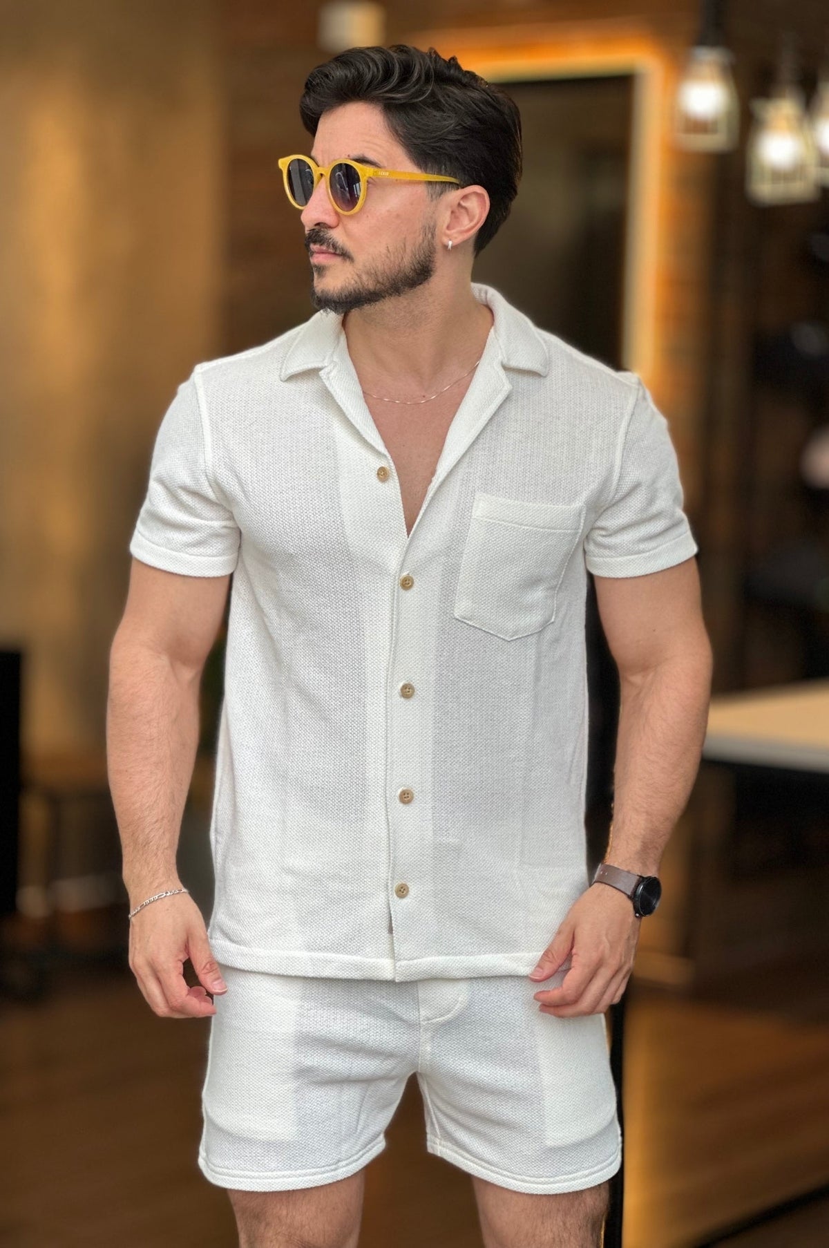 Conjunto Texturizado Branco Ankor