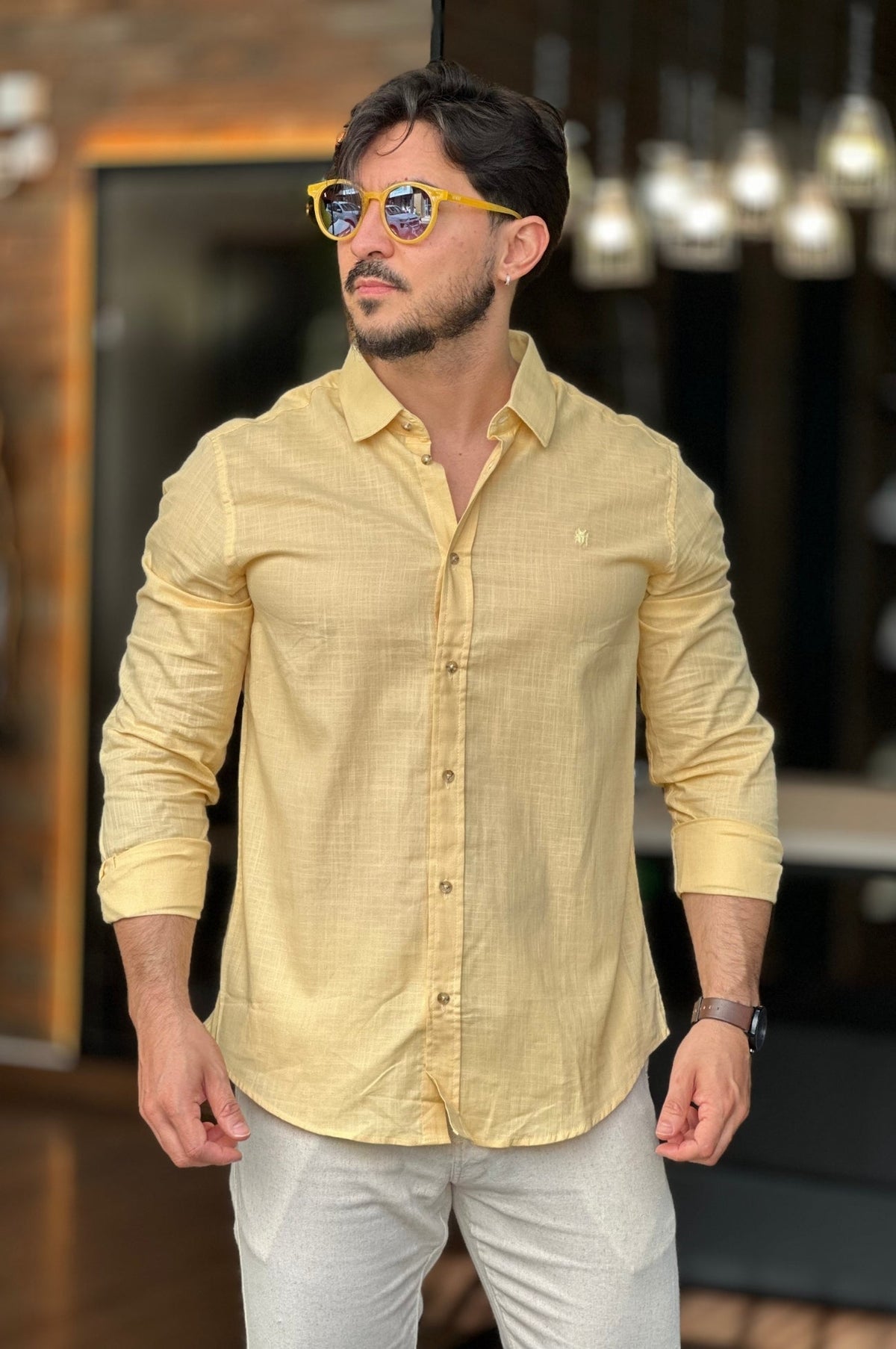 Camisa FlameAmarelo MPollo