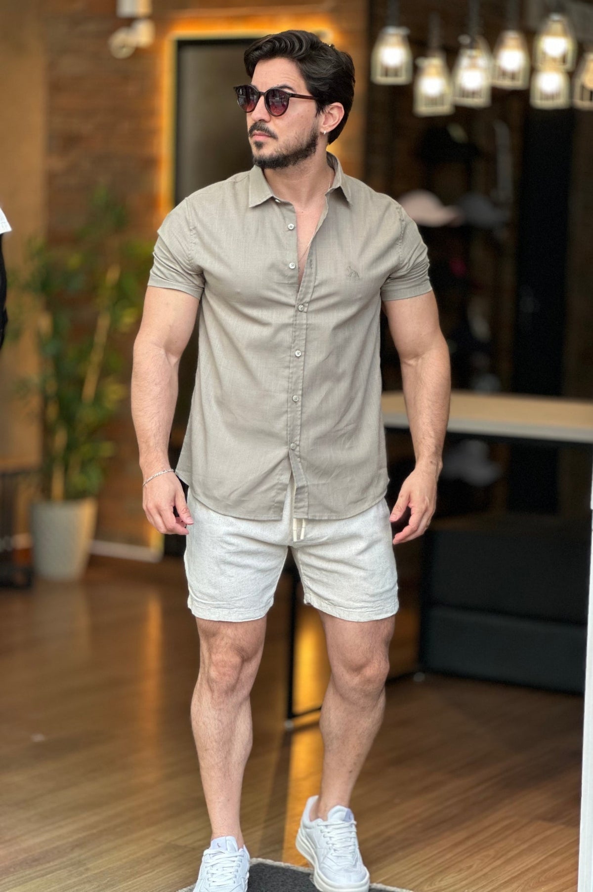 Camisa Manga Curta Flame Verde Acostamento