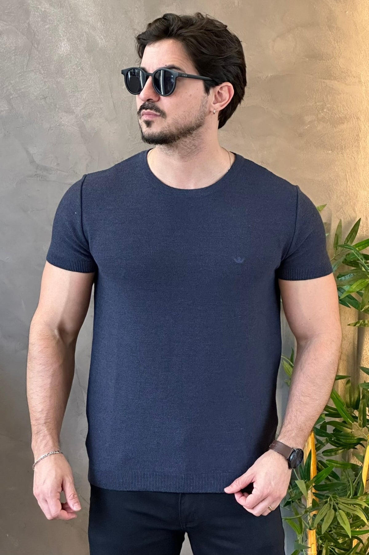 Camiseta Tricot Azul Docthos