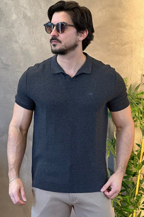 Polo Tricot Chumbo Docthos