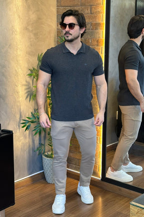 Polo Tricot Chumbo Docthos