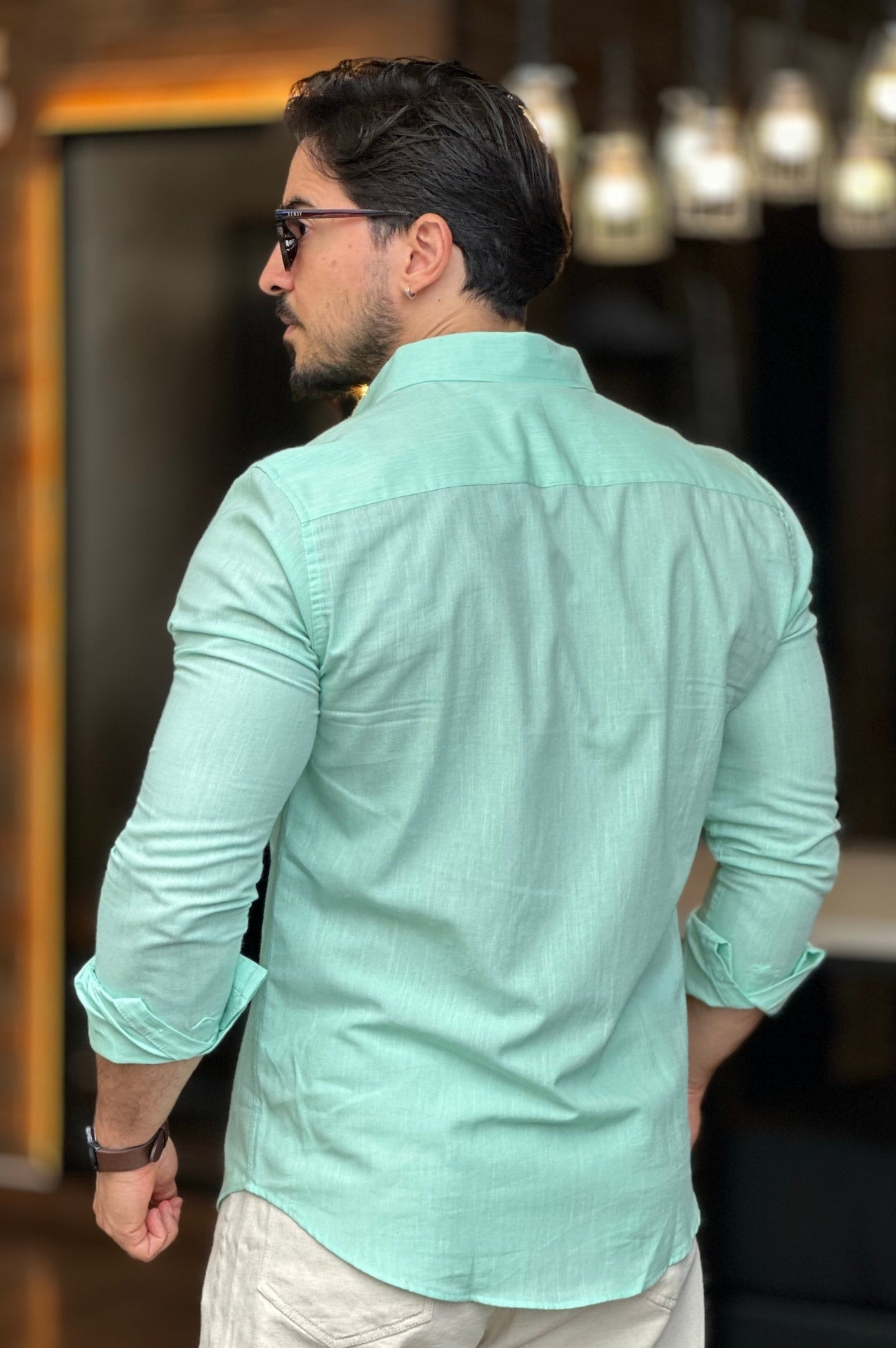 Camisa Flamê Verde Água Oxing