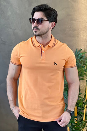 Polo Elastano Sweet Orange Acostamento