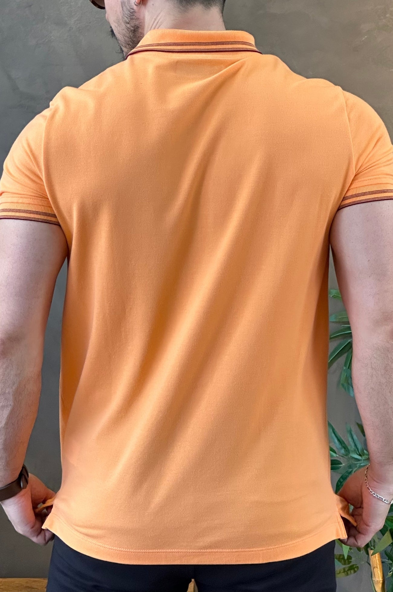 Polo Elastano Sweet Orange Acostamento