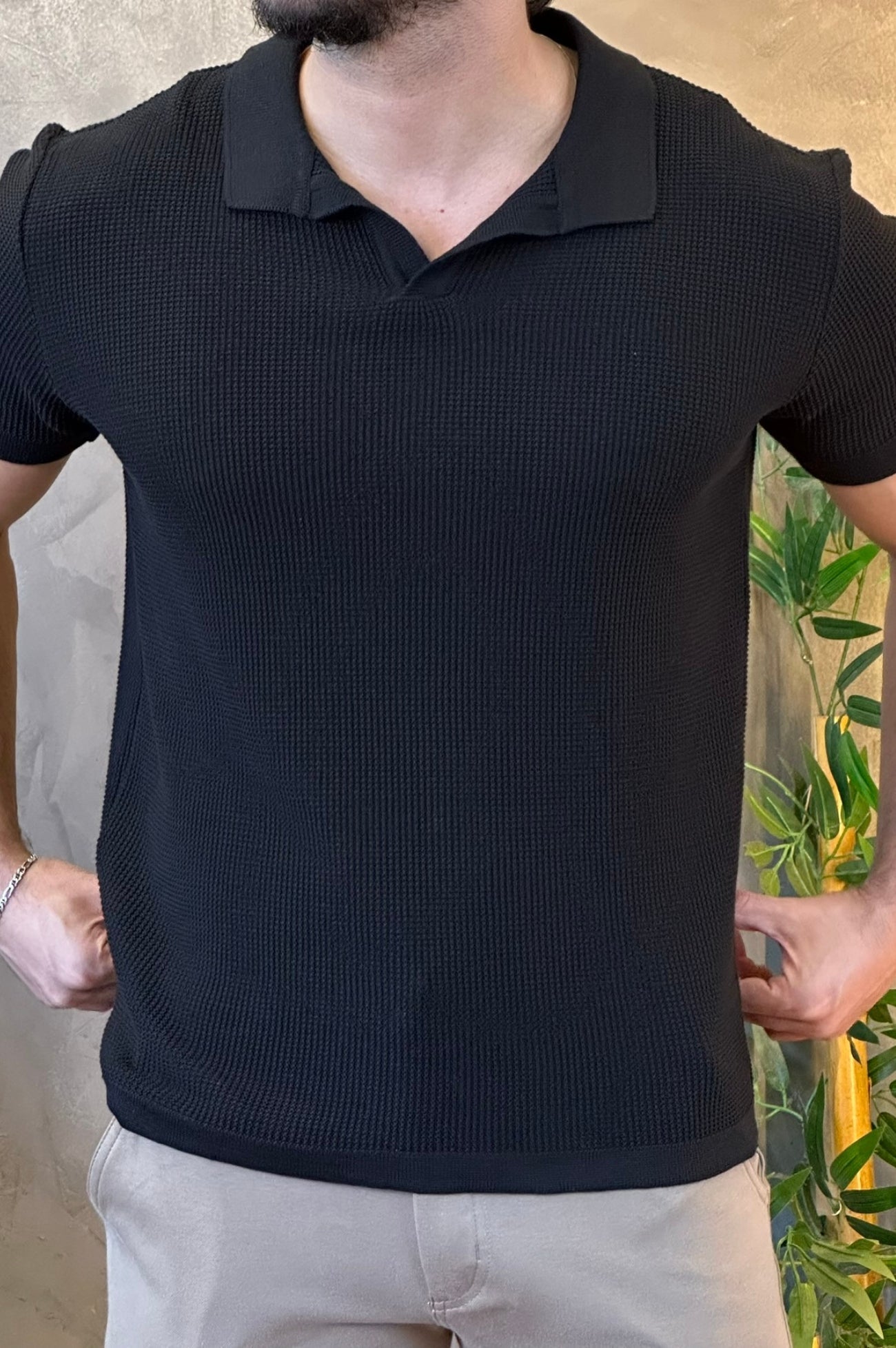 Polo Tricot Texturizada Ankor