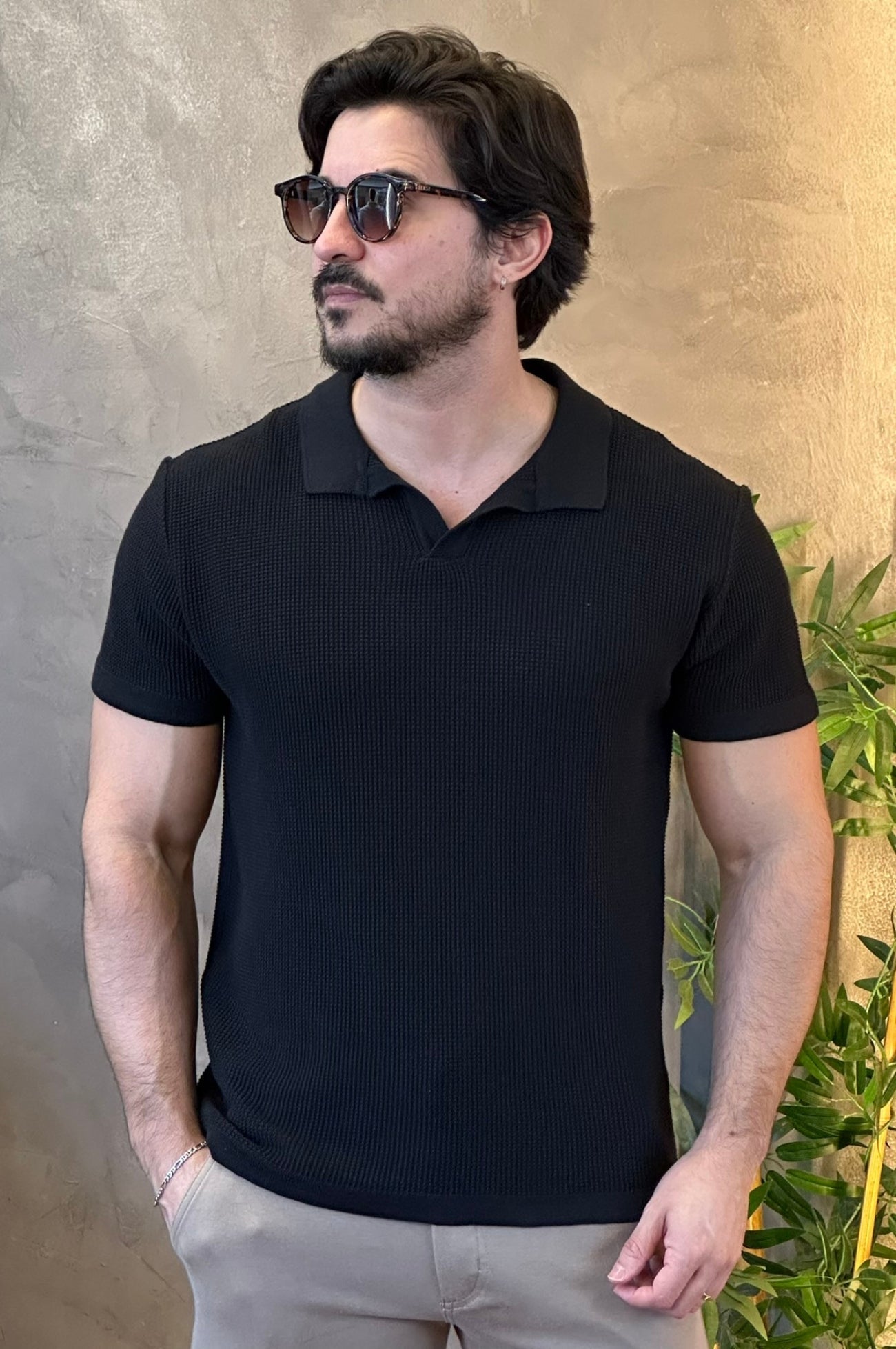 Polo Tricot Texturizada Ankor