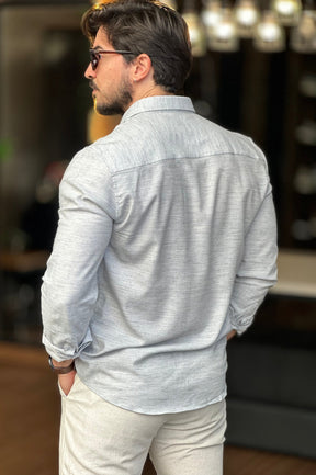 Camisa Viscose Cinza Sibra