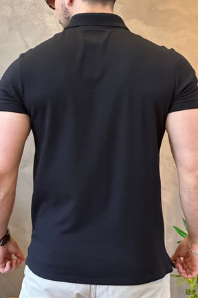 Polo Casual Preto Acostamento
