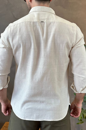 Camisa Linho Bege Docthos