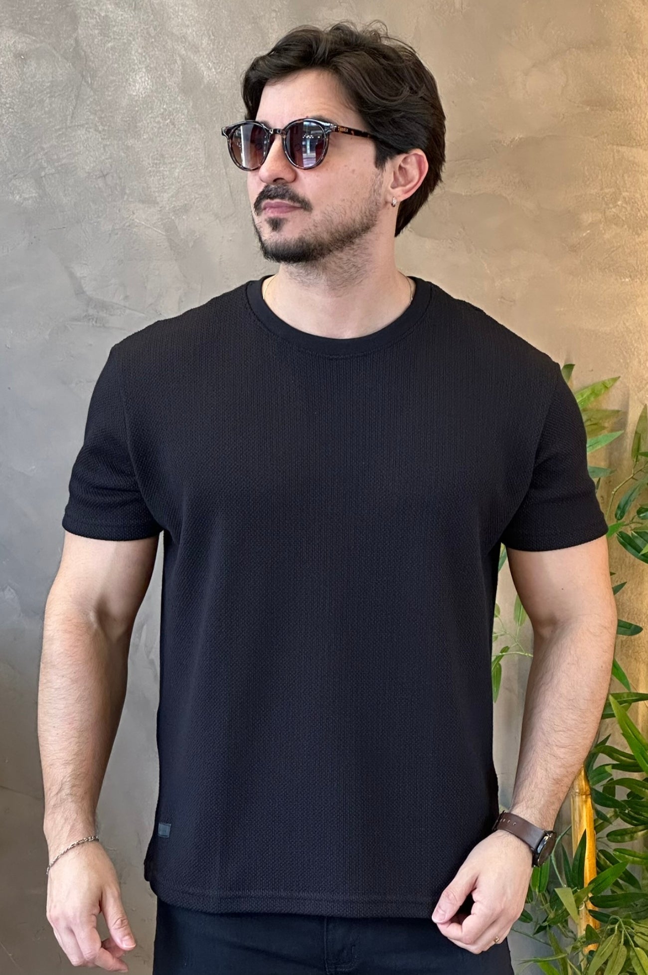 Camiseta Tricot Preta King&Joe