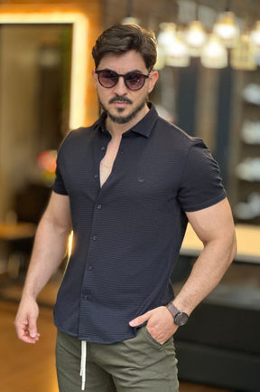 Camisa Texturizada Preta Docthos