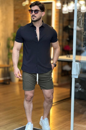 Camisa Texturizada Preta Docthos