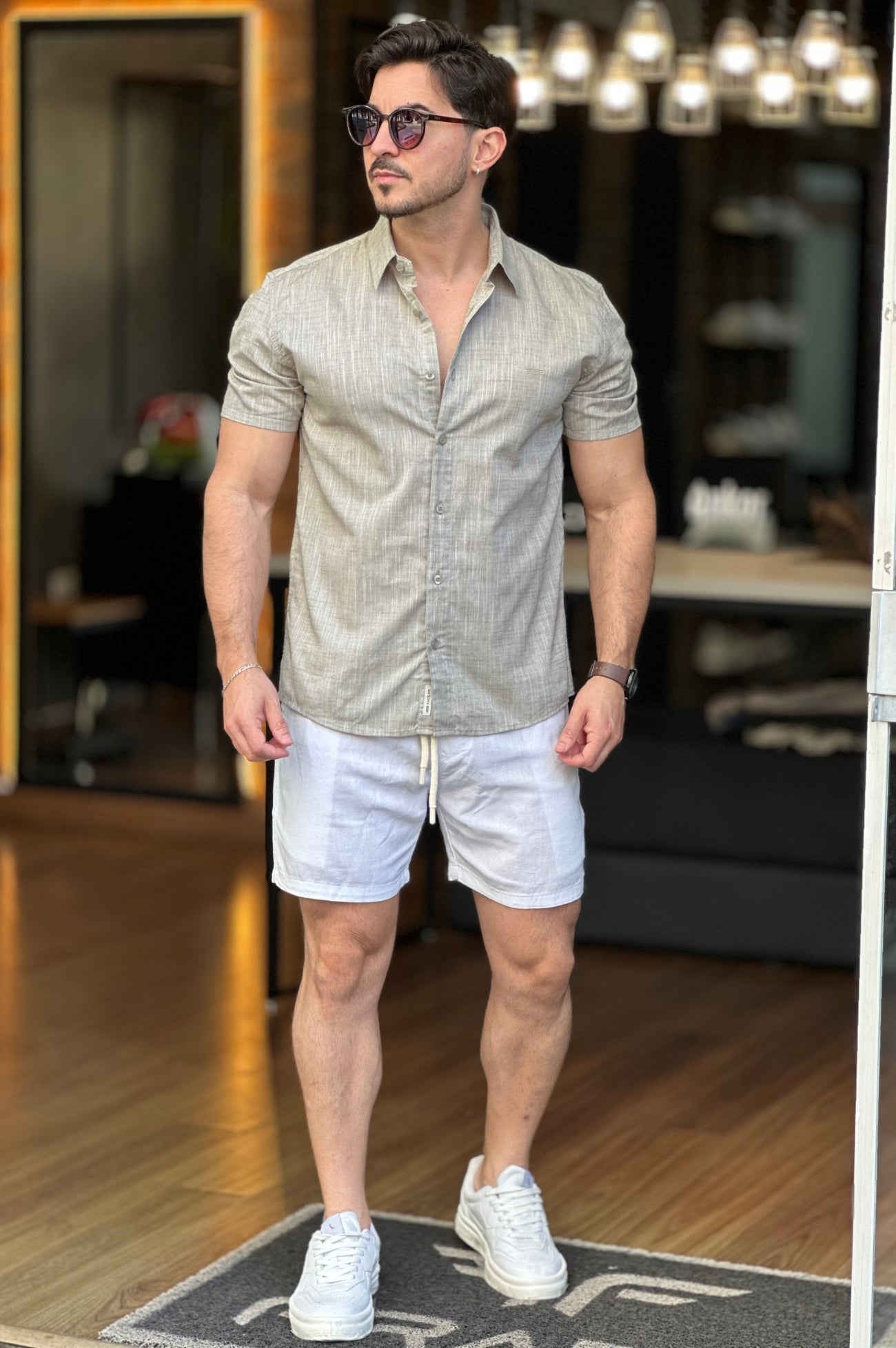 Camisa Flame Manga Curta King&Joe