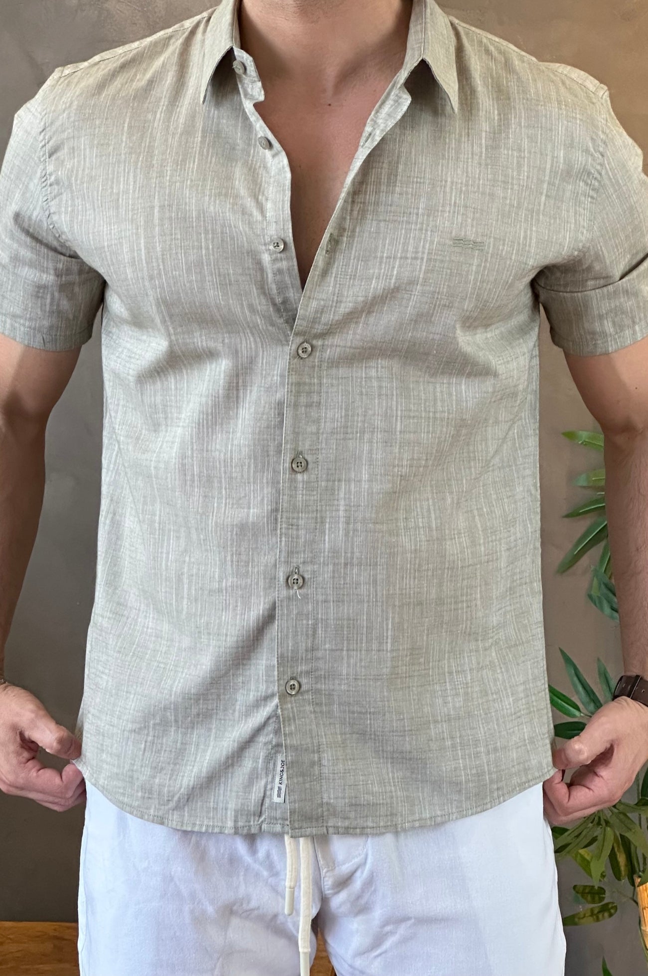 Camisa Flame Manga Curta King&Joe