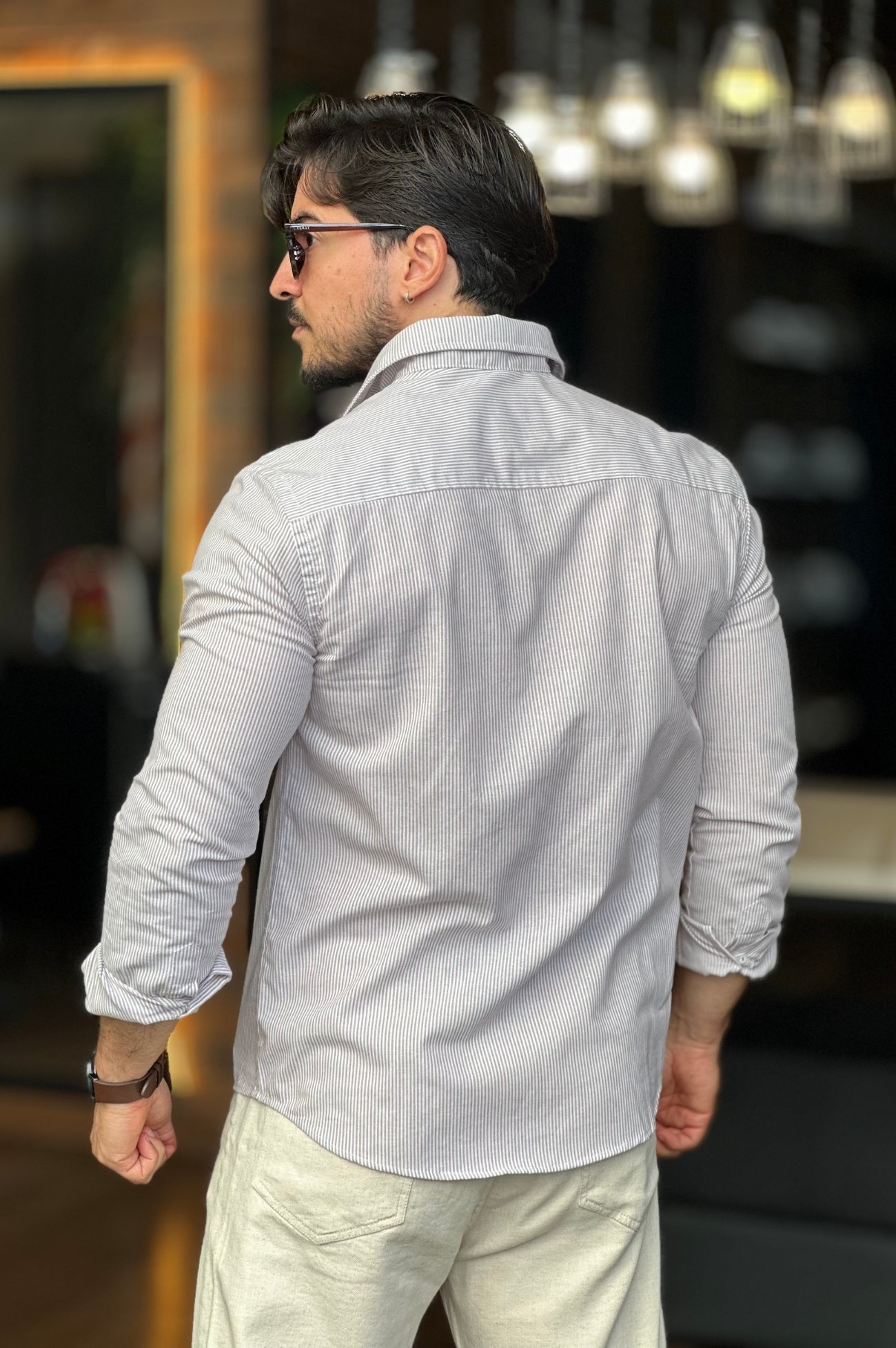 Camisa Listrada Azul Ankor