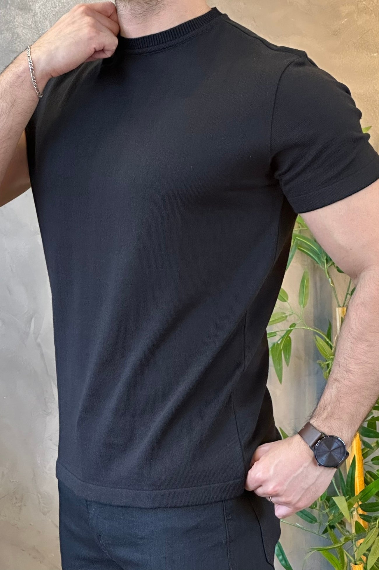 Camiseta Tricot Preta Ankor