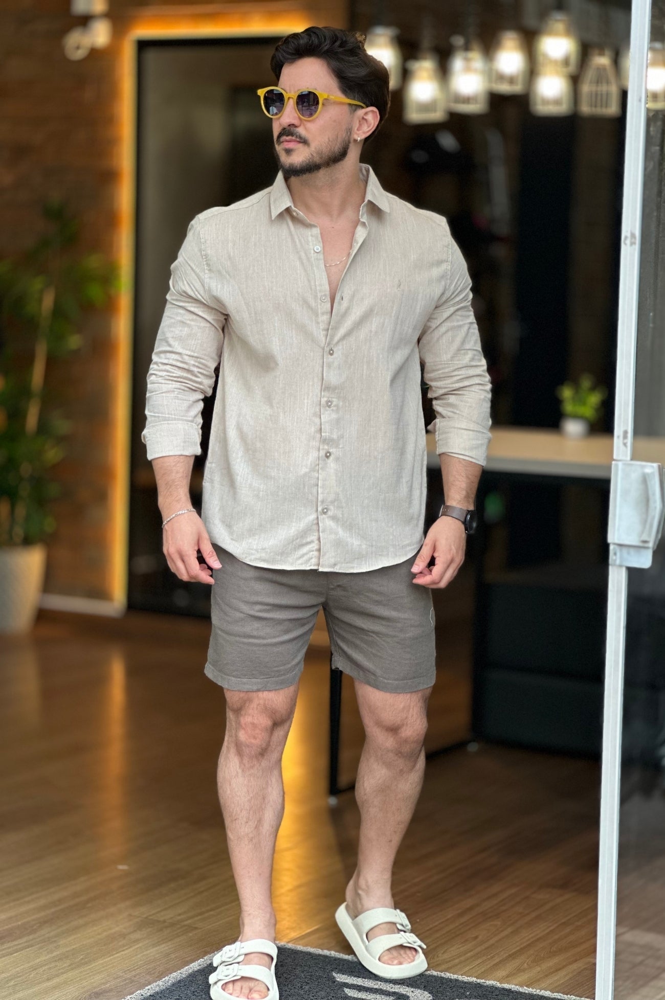 Camisa Off White Sibra