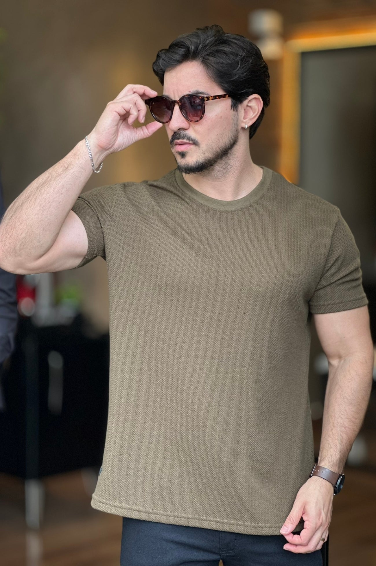 Camiseta Tricot Verde King&Joe