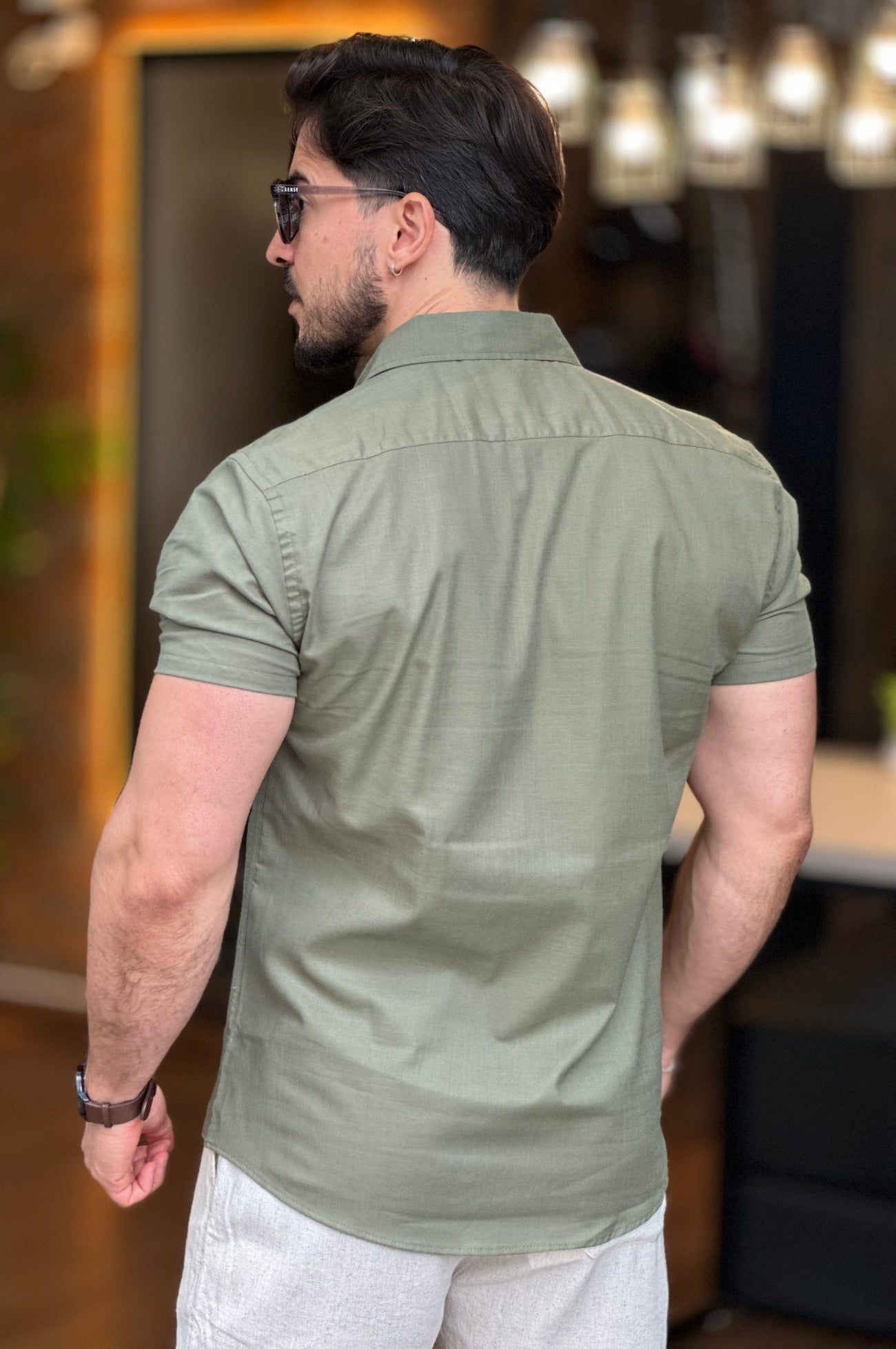 Camisa Verde Manga Curta King&Joe