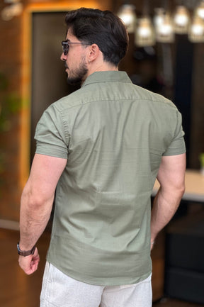 Camisa Verde Manga Curta King&Joe