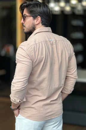 Camisa Flame Marrom Claro King&Joe