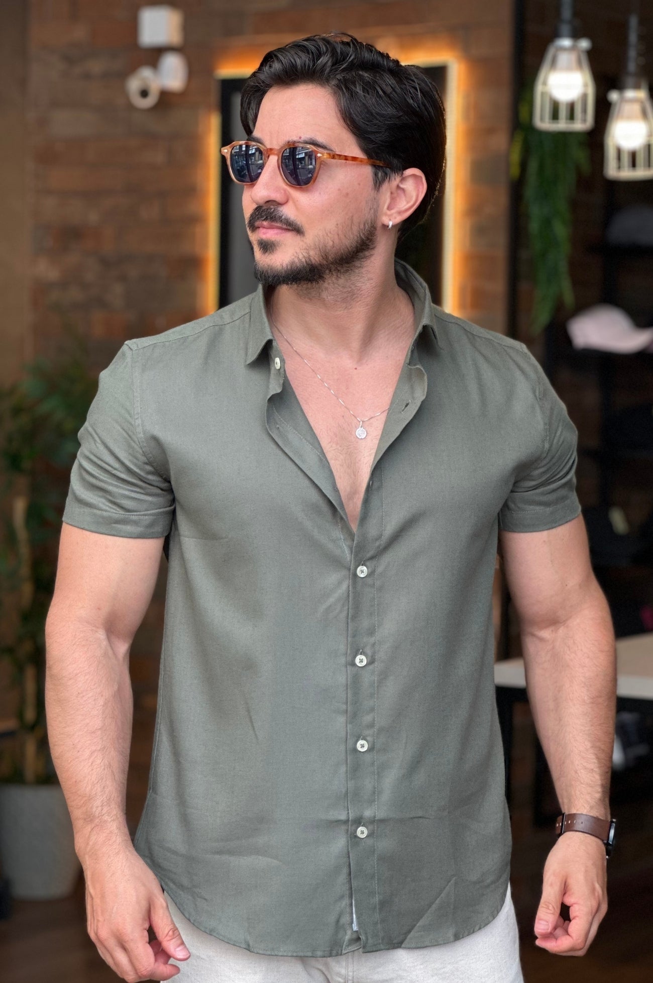 Camisa Flamê Verde Oxing