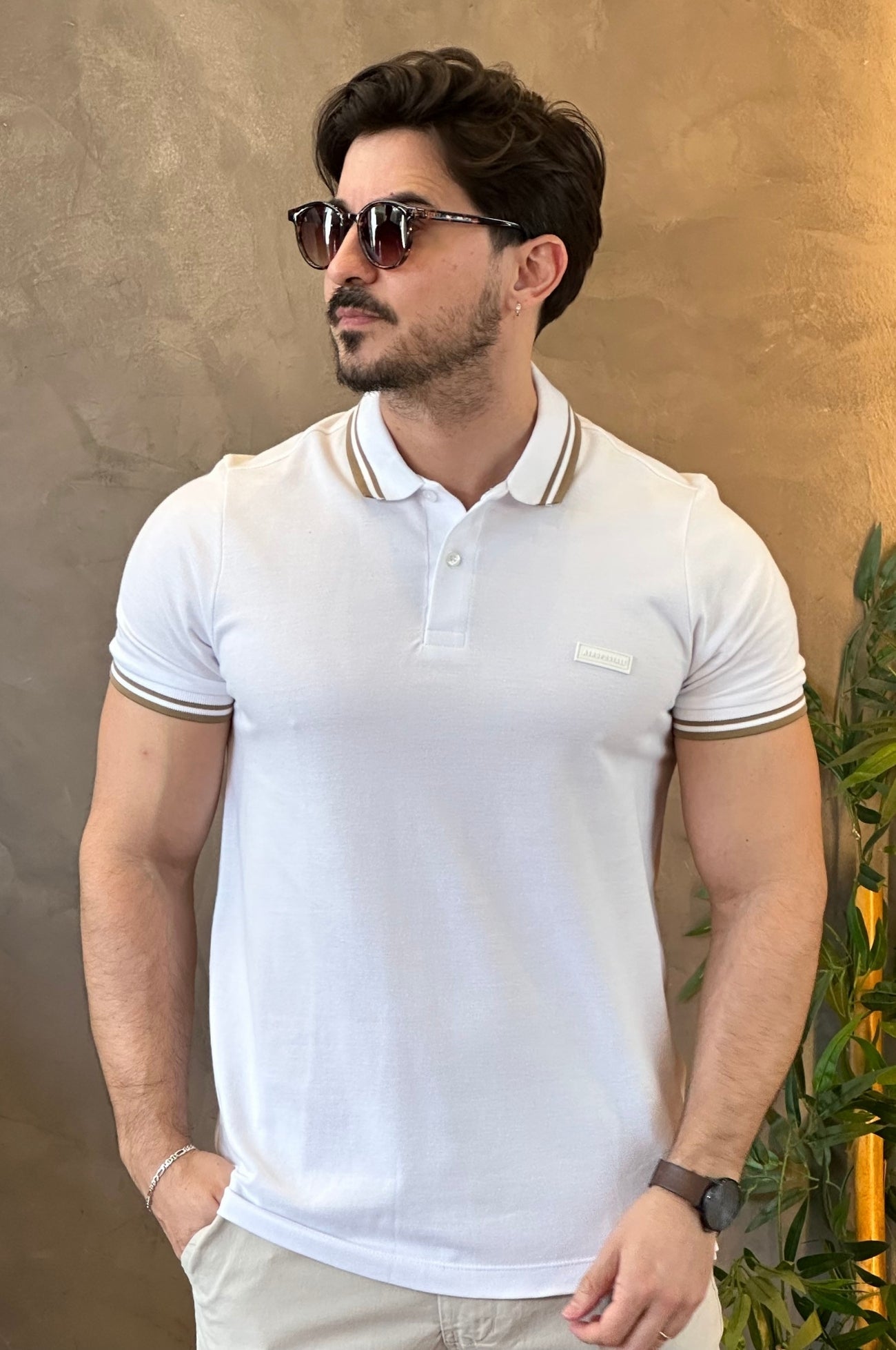 Polo Branca Aeropostale