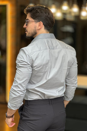 Camisa Cinza Manga Longa King&Joe