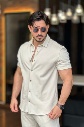 Camisa Texturizada Off White Docthos