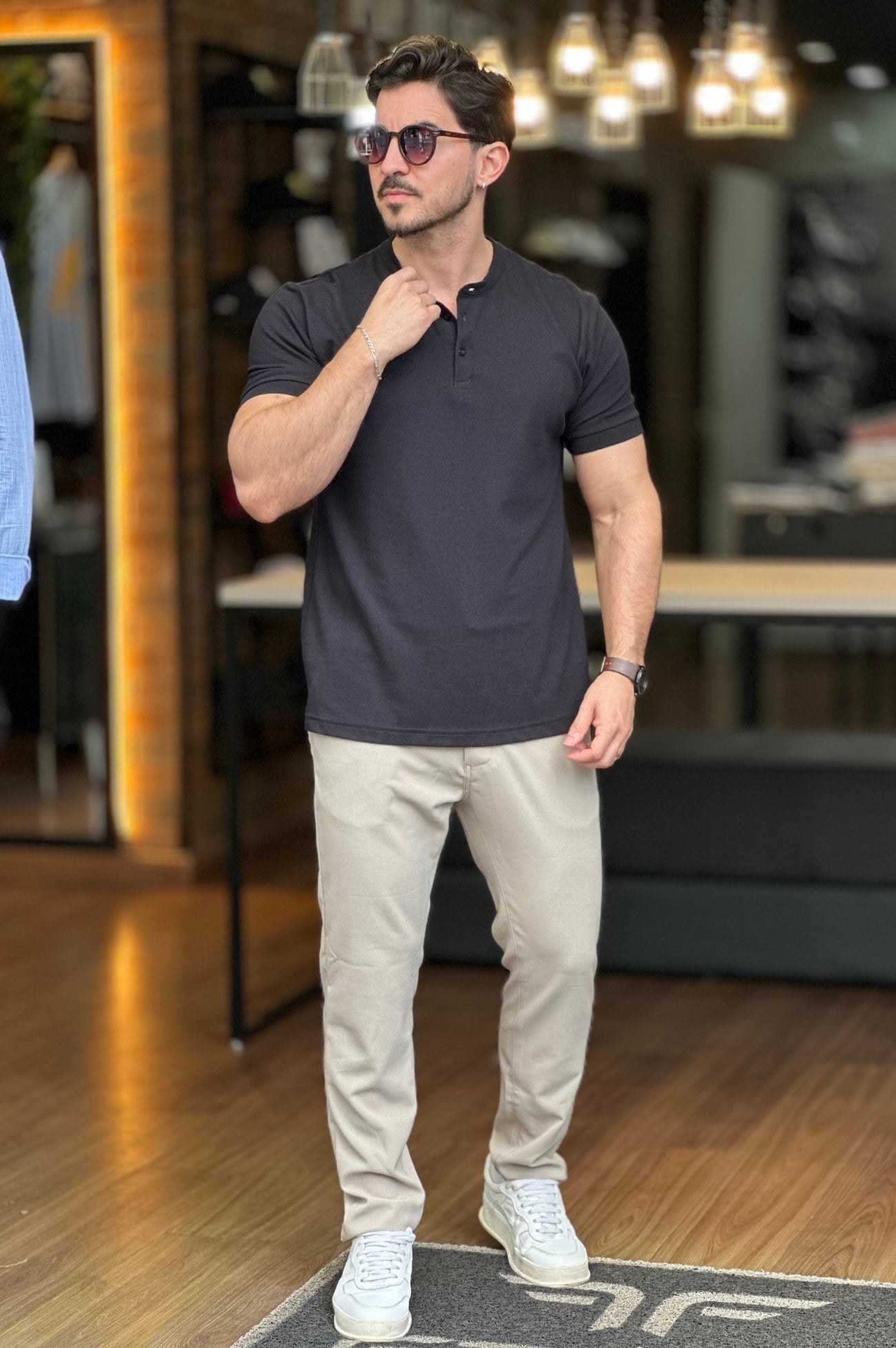 Polo Gola Padre Preta Ankor