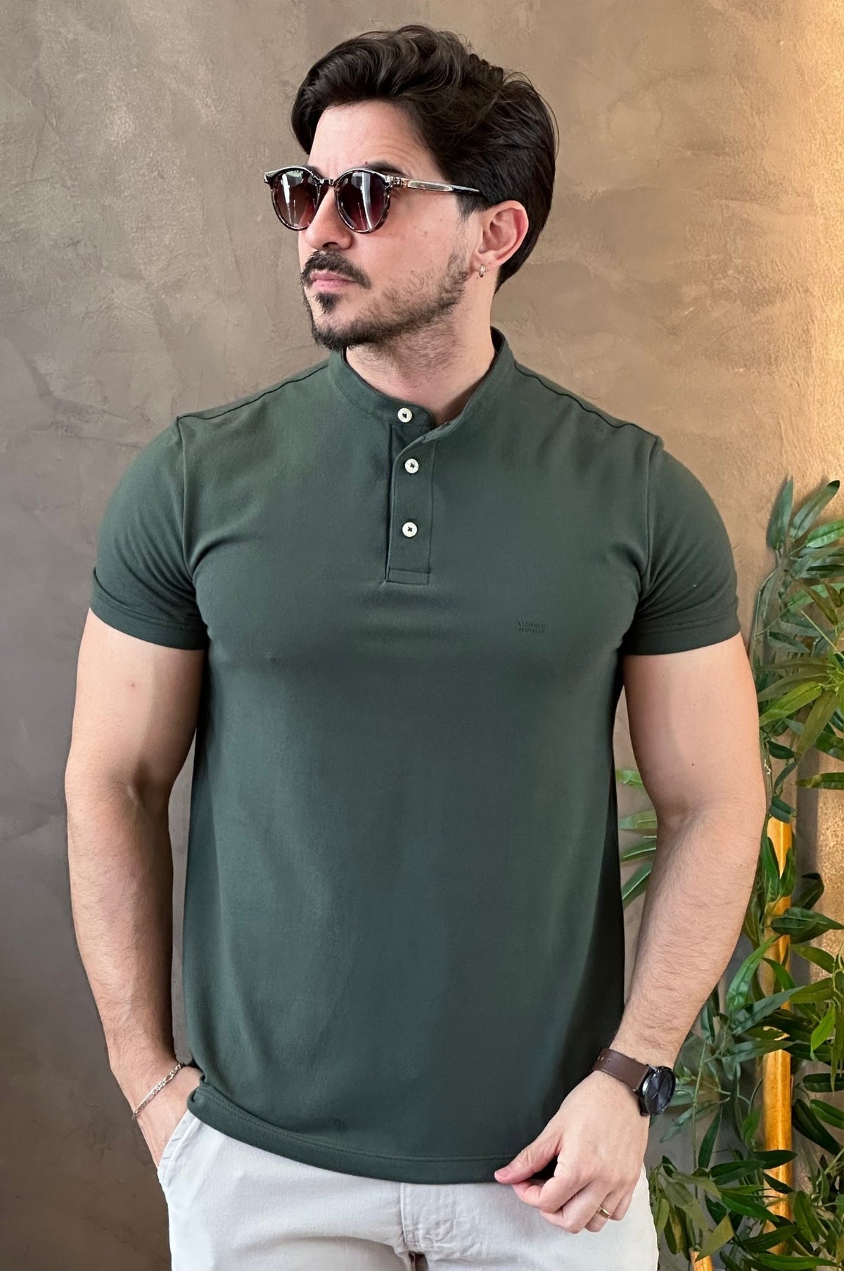 Polo Casual Verde Nativo Acostamento