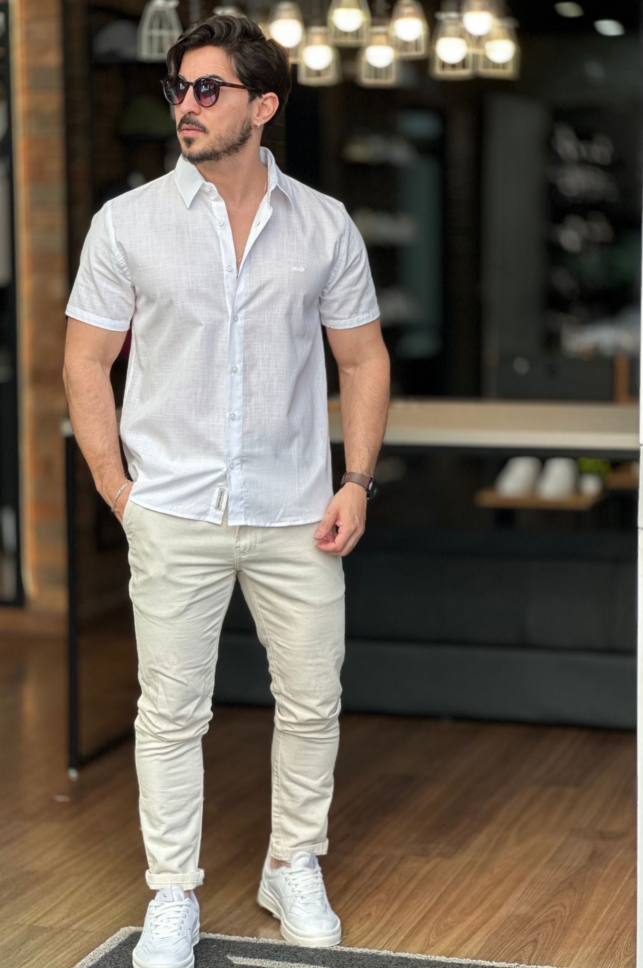 Camisa Flame Manga Curta King&Joe