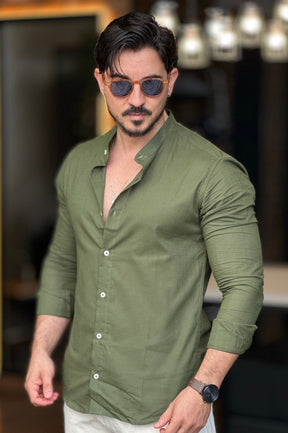 Camisa Flamê Gola Padre Verde Oxing