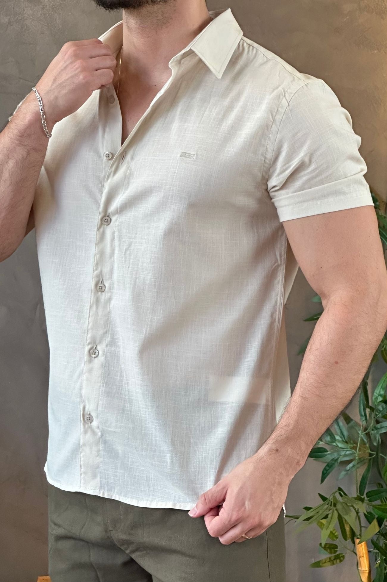 Camisa Flame Areia King&Joe