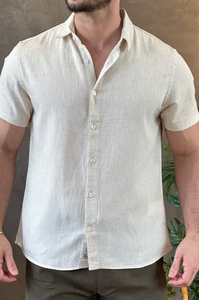 Camisa Linho Off White King&Joe