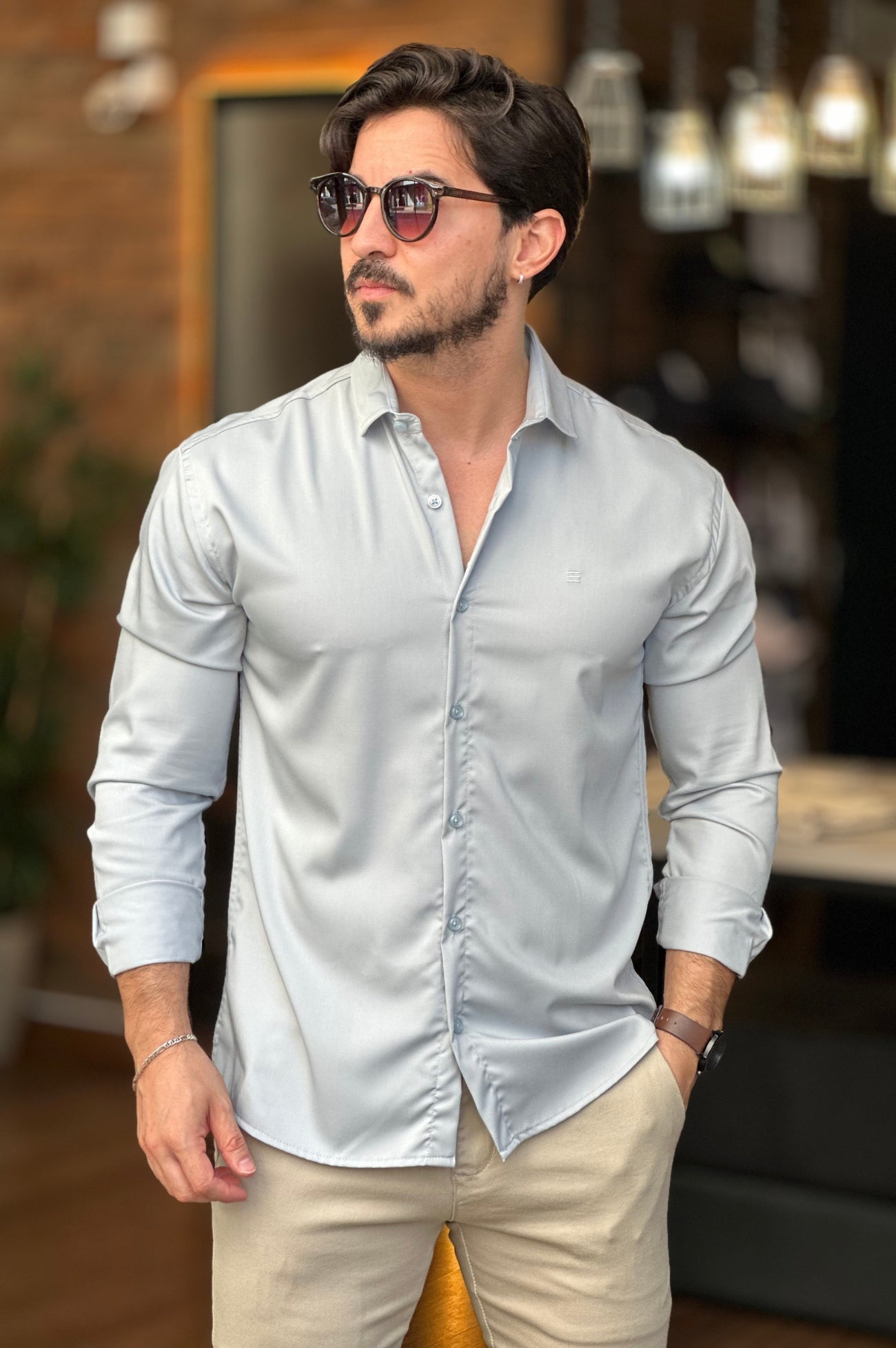 Camisa Social Slim Fit Happen