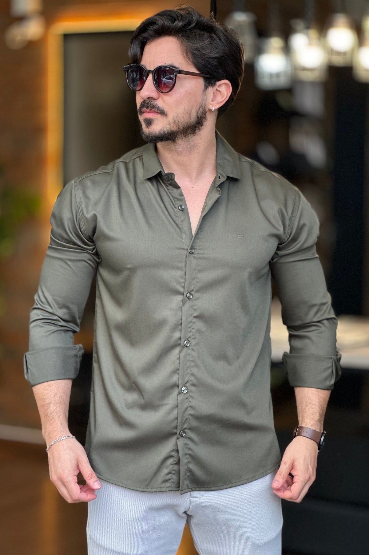 Camisa Social Slim Fit Happen
