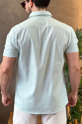 Camisa Linho Verde Acostamento