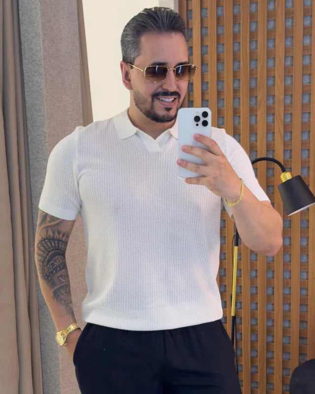 CAMISA POLO EM TRICÔ OLD MONEY