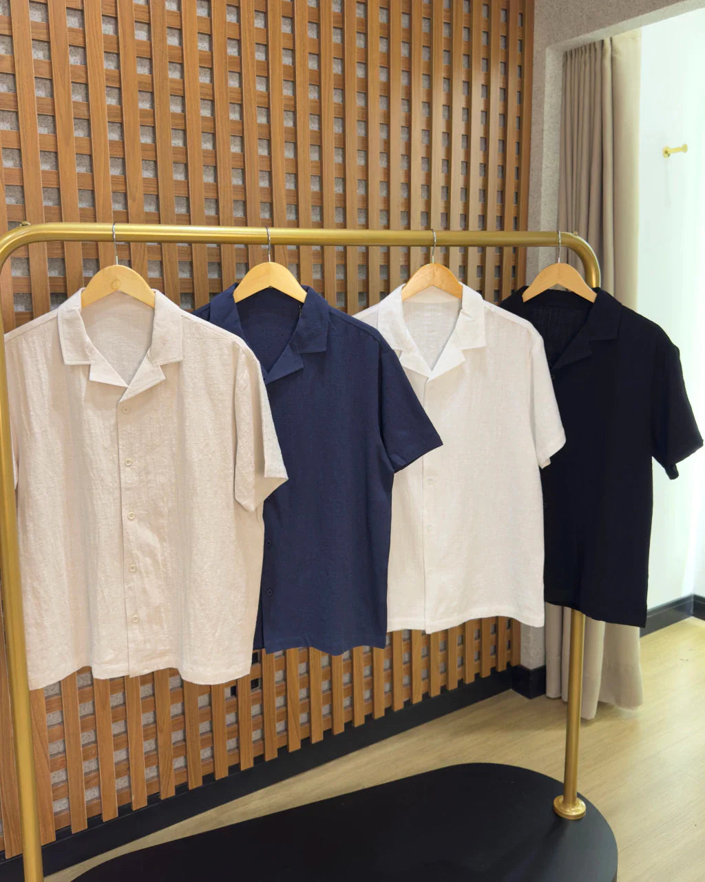 Camisa manga curta em Linho ( Padrão Zara)