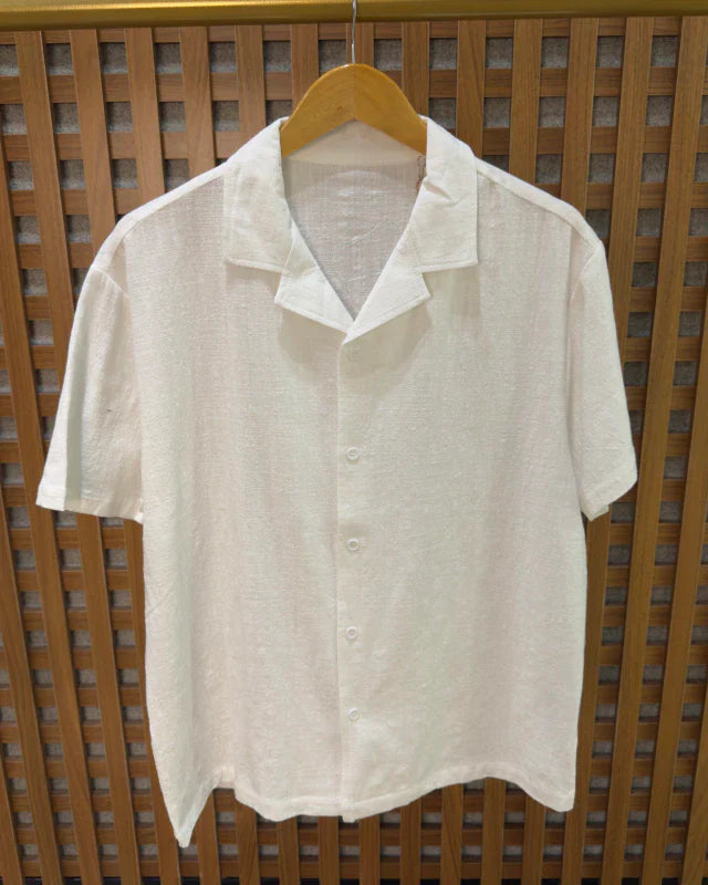 Camisa manga curta em Linho ( Padrão Zara)