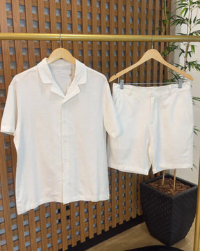 Camisa + Bermuda em Linho (Padrão Zara)