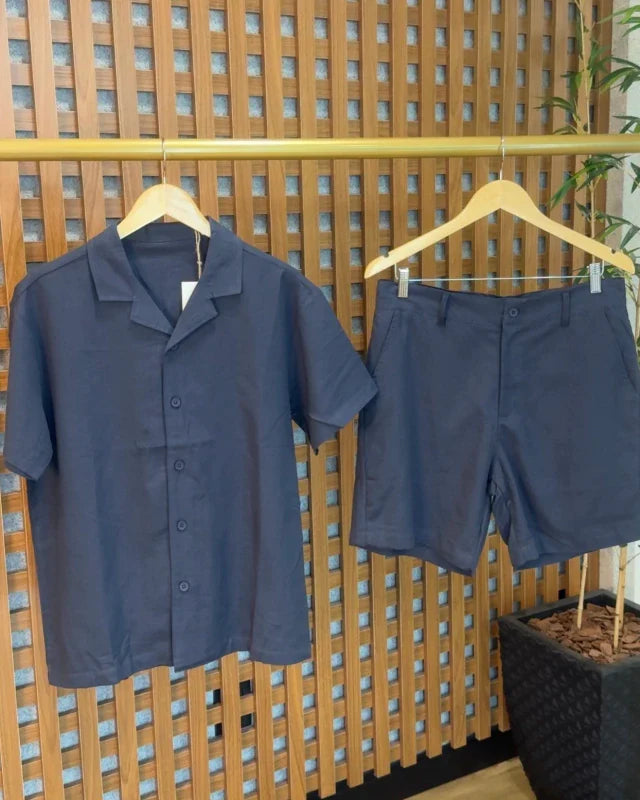 Camisa + Bermuda em Linho (Padrão Zara)