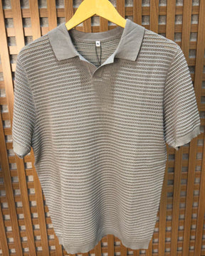 Camisa Polo Old Money em Tricot