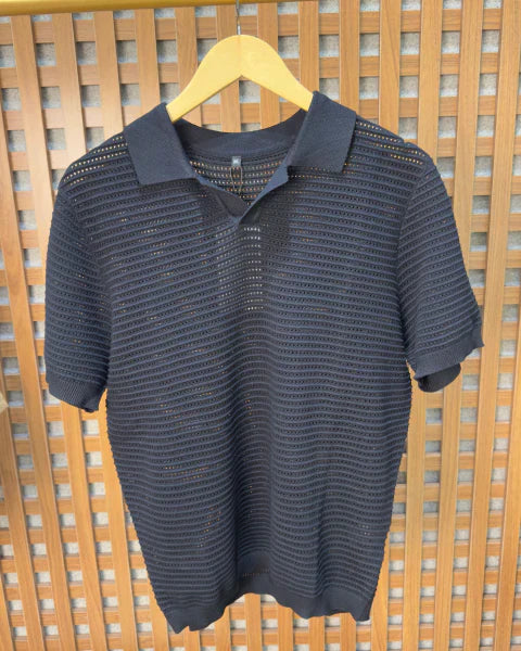 Camisa Polo Old Money em Tricot